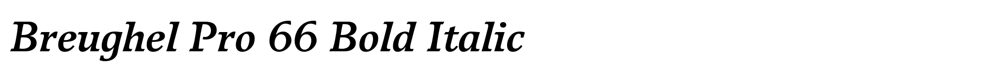 Breughel Pro 66 Bold Italic image